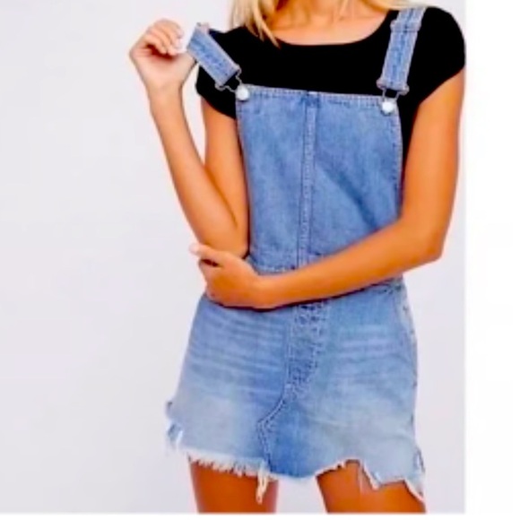 Denim Overall Dress free people - Picture 1 of 5